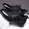 Boys Casual Shoes Black Mesh Men Walking Sneakers