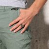 Men's Quadrangle Flat Top Signet Ring Wear